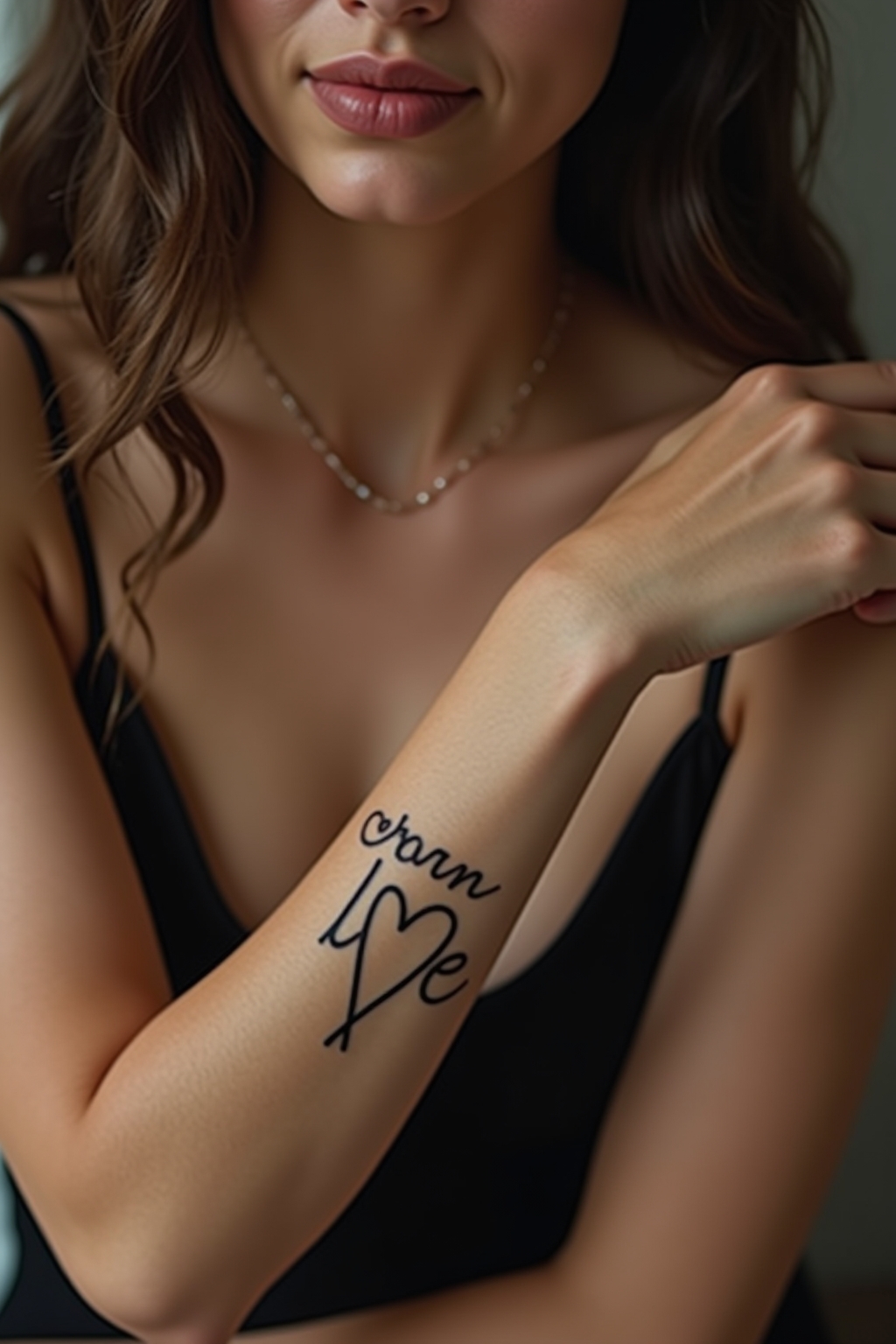 schriftzug tattoo kindernamen herz outline 4