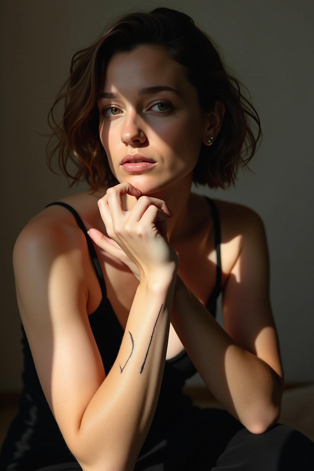 tattoo arm frau dezent outline 4