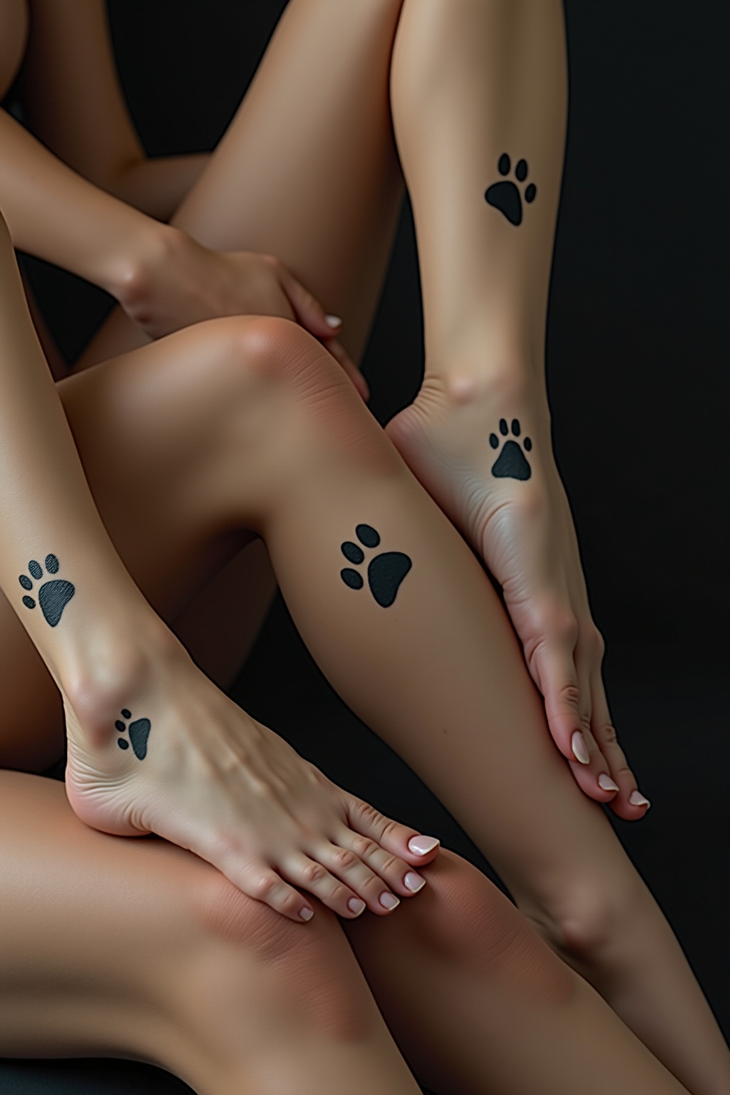 tattoo hundepfote mit namen outline 4