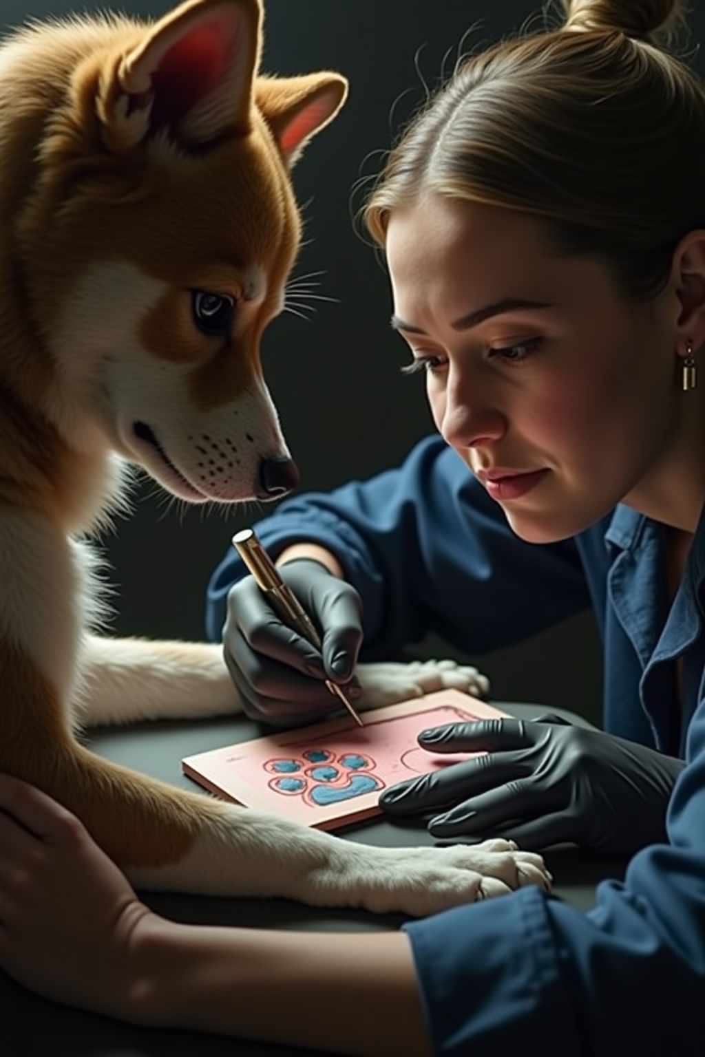 tattoo hundepfote mit namen outline 5