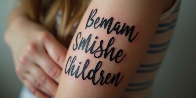 8 Tattoo Namen Kinder Unterarm Ideen für Eltern 1 tattoo namen kinder unterarm-Titel