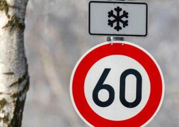 Tempolimit Schneeflocke