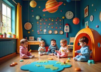 weltraum kindergarten-Titel